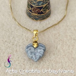 Pendentif feuille en...