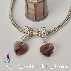 Lot de 2 bélières en métal...