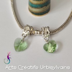 Lot de 2 bélières en métal...