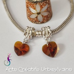 Lot de 2 bélières en métal...