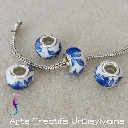 Lot de 4 perles en...