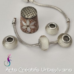 Lot de 4 perles en...