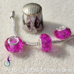 Lot de 3 perles en verre...