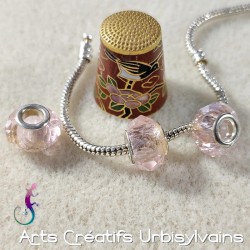 Lot de 3 perles en verre...