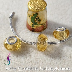 Lot de 3 perles en verre...