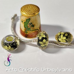 Lot de 3 perles en...