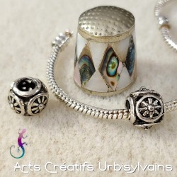 Lot de 2 perles rondes...