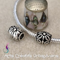 Lot de 2 perles fleur en...