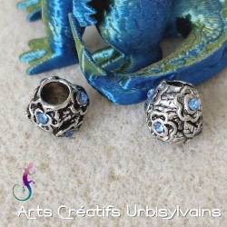 Lot de 2 perles vintage en...