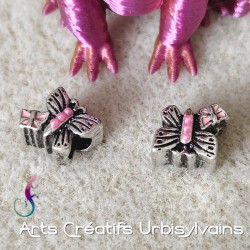 Lot de 2 perles papillon en...