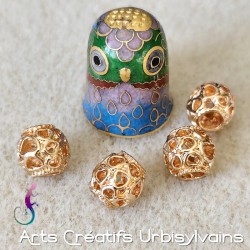 Lot de 4 perles rondes...