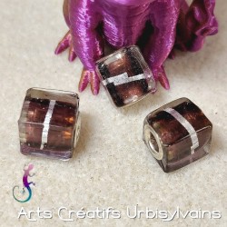 Lot de 2 perles cubiques en...