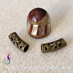 Lot de 2 perles tube...