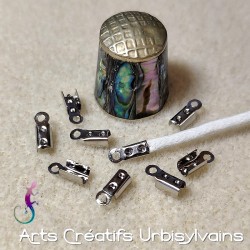 Lot de 100 embouts argentés...