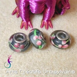 Lot 3 perles en verre...